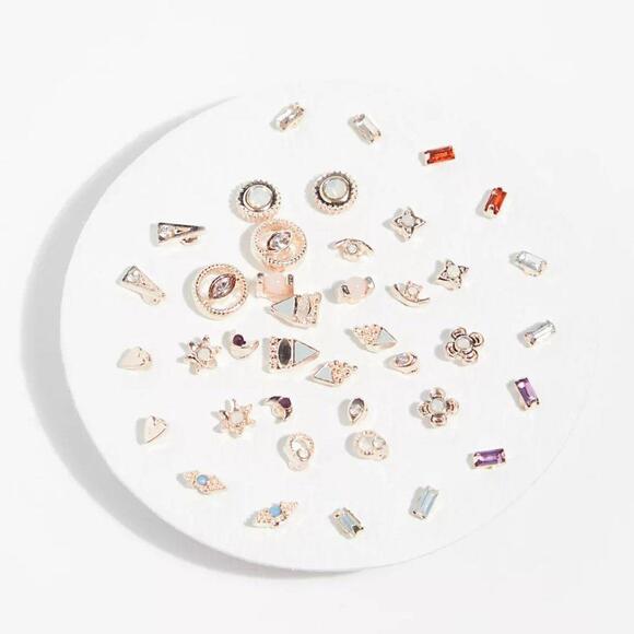 Free People Teeny Tiny Mega Stud Earring Set [061] - Picture 1 of 3